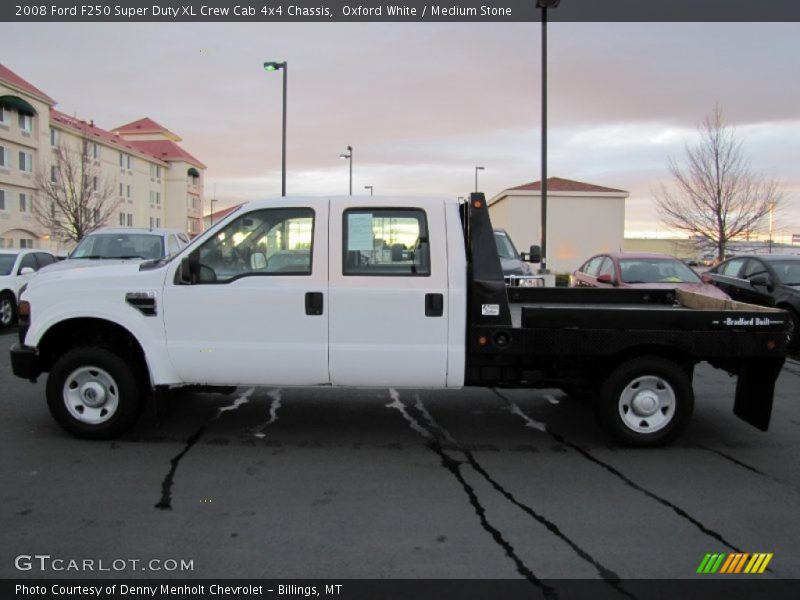  2008 F250 Super Duty XL Crew Cab 4x4 Chassis Oxford White