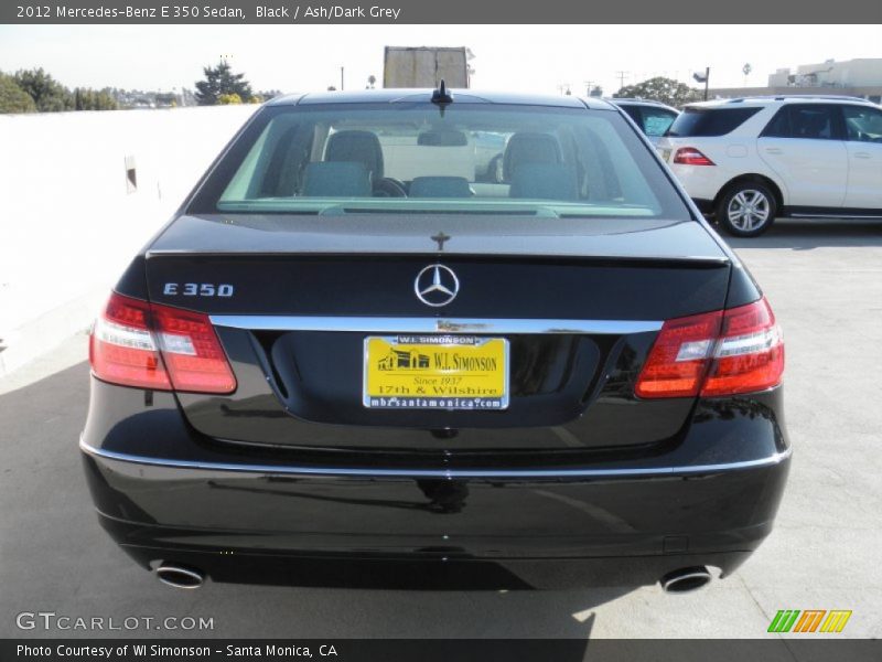 Black / Ash/Dark Grey 2012 Mercedes-Benz E 350 Sedan