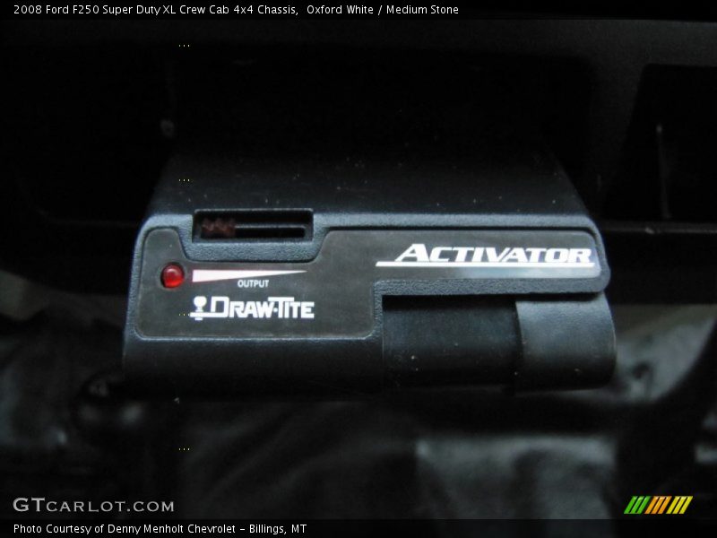 Oxford White / Medium Stone 2008 Ford F250 Super Duty XL Crew Cab 4x4 Chassis