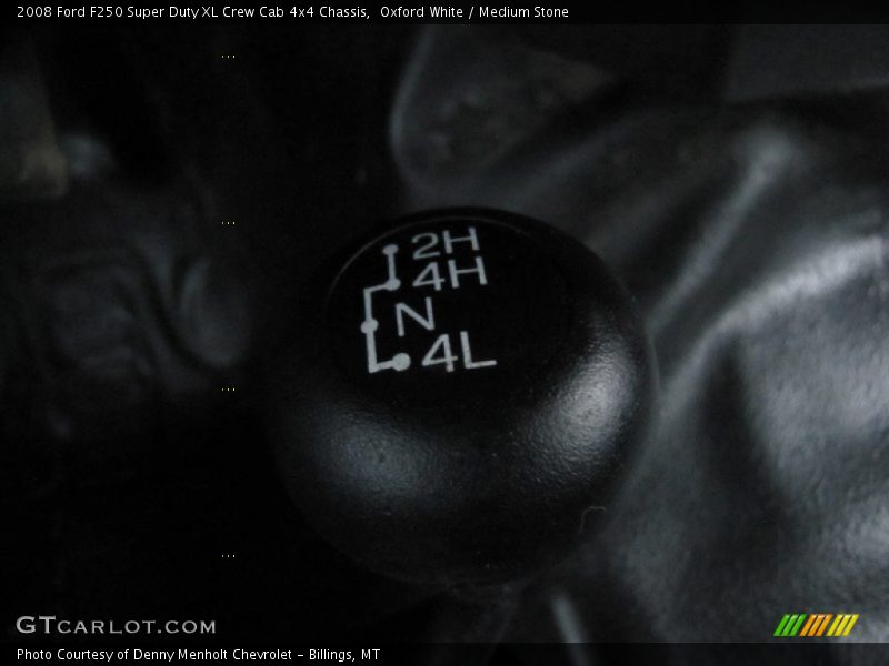 Oxford White / Medium Stone 2008 Ford F250 Super Duty XL Crew Cab 4x4 Chassis