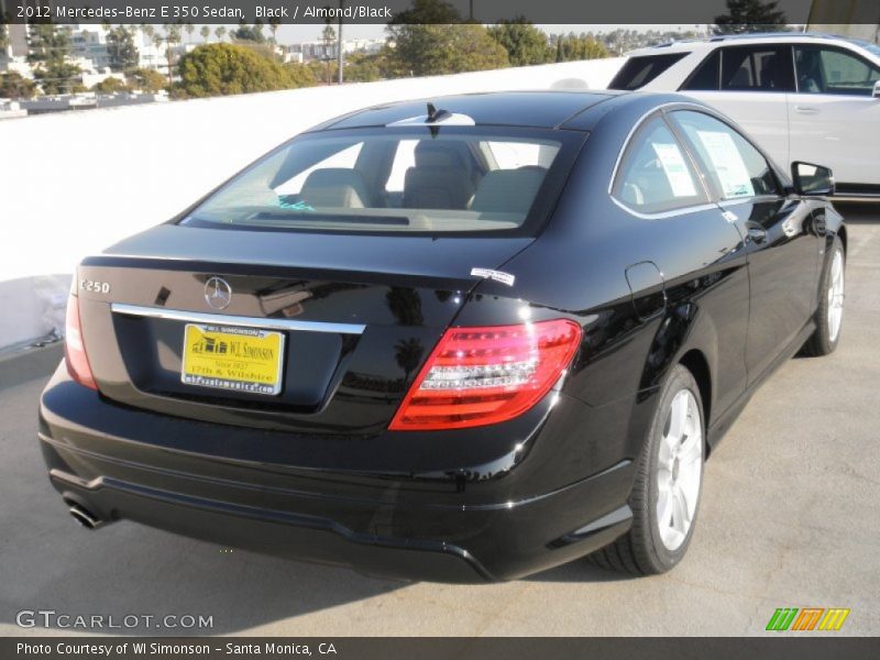 Black / Almond/Black 2012 Mercedes-Benz E 350 Sedan