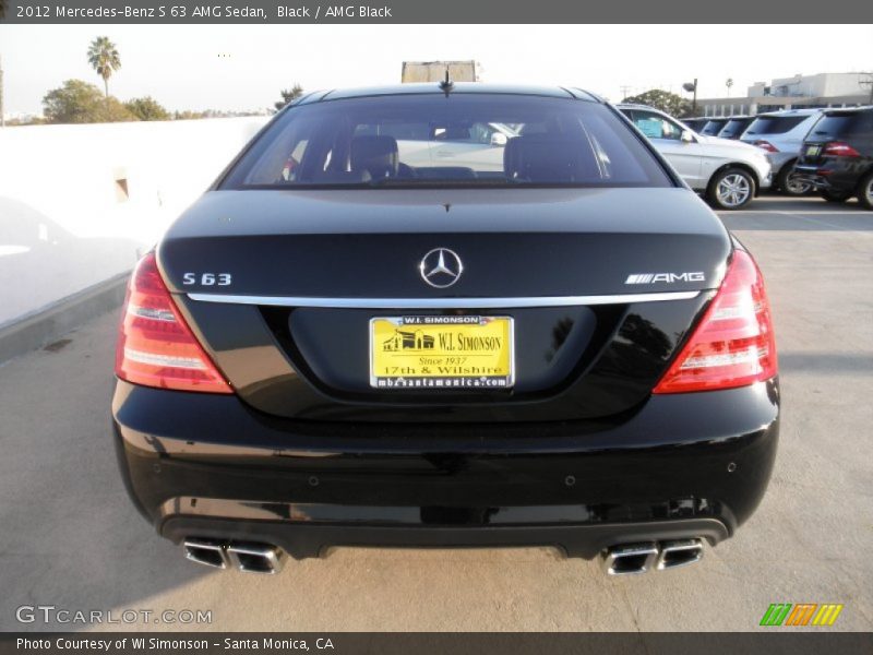 Black / AMG Black 2012 Mercedes-Benz S 63 AMG Sedan