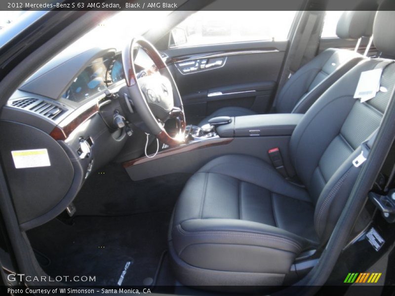 Black / AMG Black 2012 Mercedes-Benz S 63 AMG Sedan