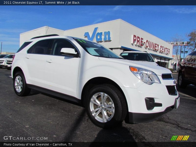 Summit White / Jet Black 2011 Chevrolet Equinox LT