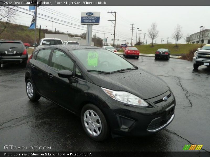 Black / Light Stone/Charcoal Black 2012 Ford Fiesta SE Hatchback