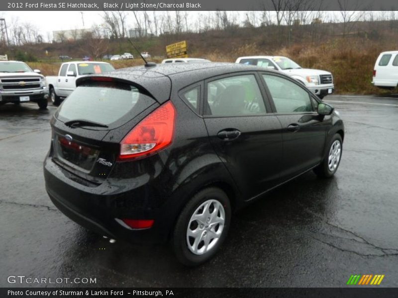 Black / Light Stone/Charcoal Black 2012 Ford Fiesta SE Hatchback