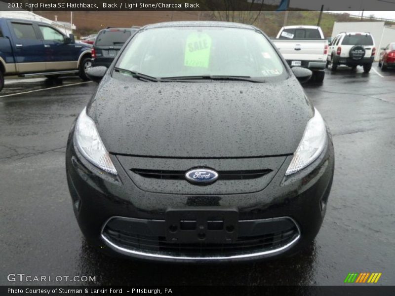 Black / Light Stone/Charcoal Black 2012 Ford Fiesta SE Hatchback