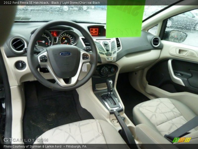 Black / Light Stone/Charcoal Black 2012 Ford Fiesta SE Hatchback