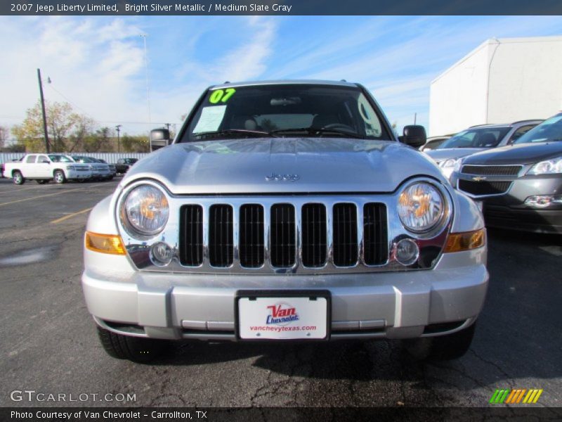 Bright Silver Metallic / Medium Slate Gray 2007 Jeep Liberty Limited