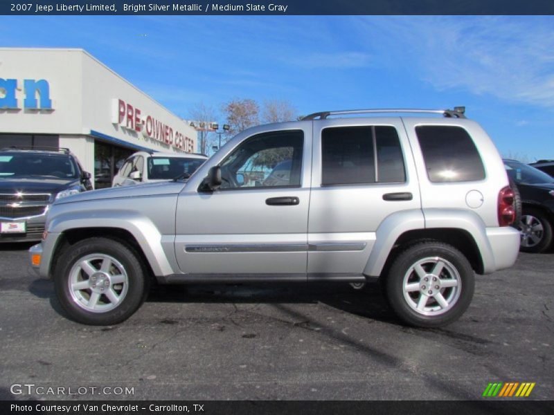 Bright Silver Metallic / Medium Slate Gray 2007 Jeep Liberty Limited