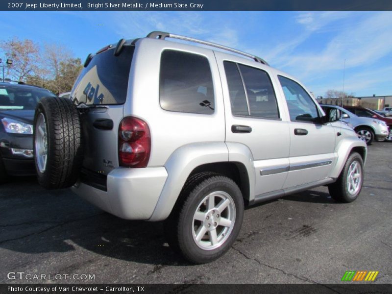 Bright Silver Metallic / Medium Slate Gray 2007 Jeep Liberty Limited