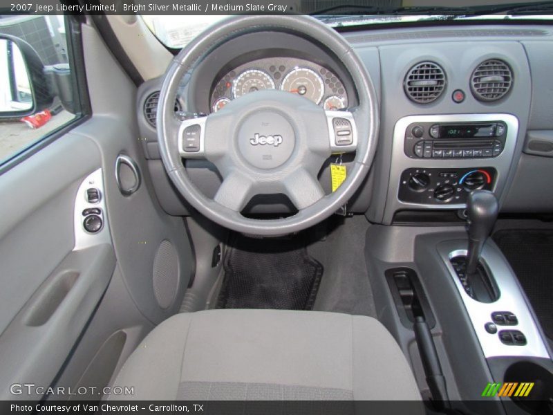 Bright Silver Metallic / Medium Slate Gray 2007 Jeep Liberty Limited