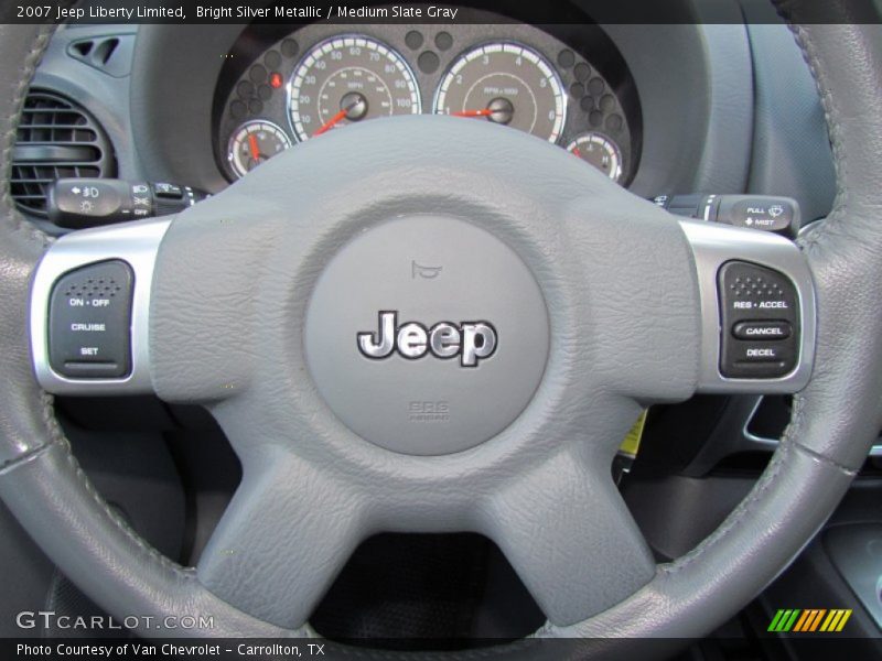 Bright Silver Metallic / Medium Slate Gray 2007 Jeep Liberty Limited