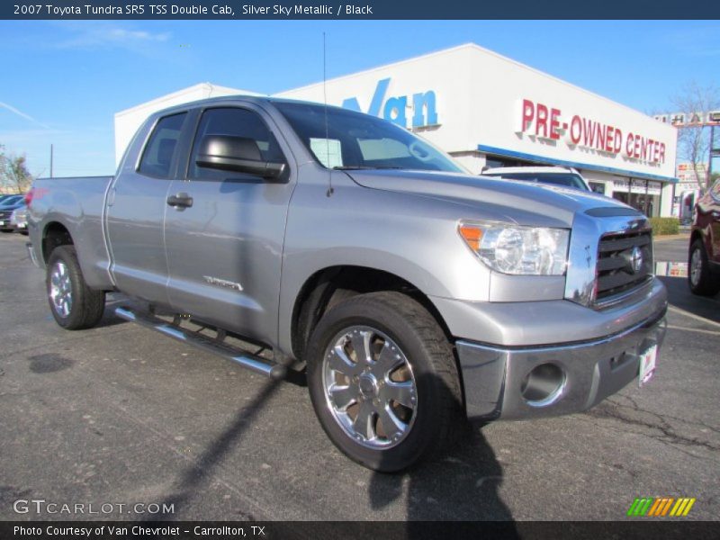 Silver Sky Metallic / Black 2007 Toyota Tundra SR5 TSS Double Cab
