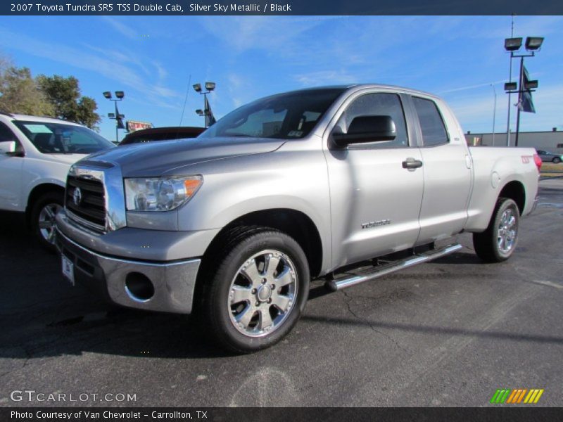 Silver Sky Metallic / Black 2007 Toyota Tundra SR5 TSS Double Cab
