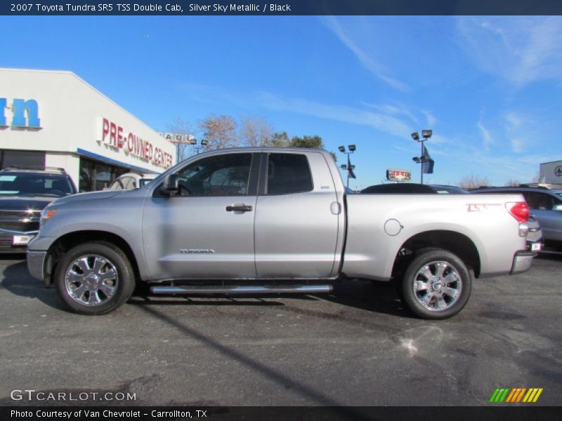 Silver Sky Metallic / Black 2007 Toyota Tundra SR5 TSS Double Cab