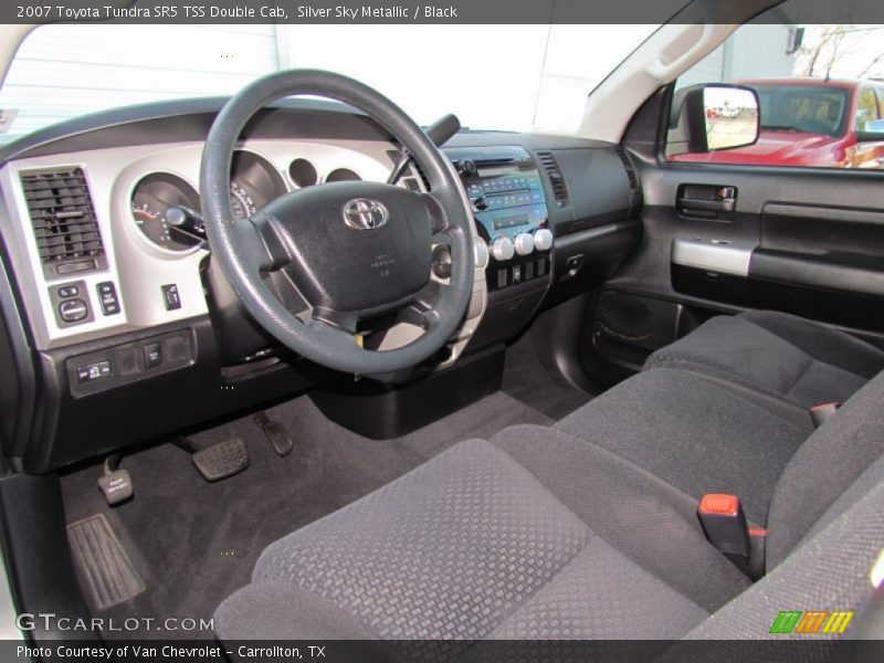 Silver Sky Metallic / Black 2007 Toyota Tundra SR5 TSS Double Cab