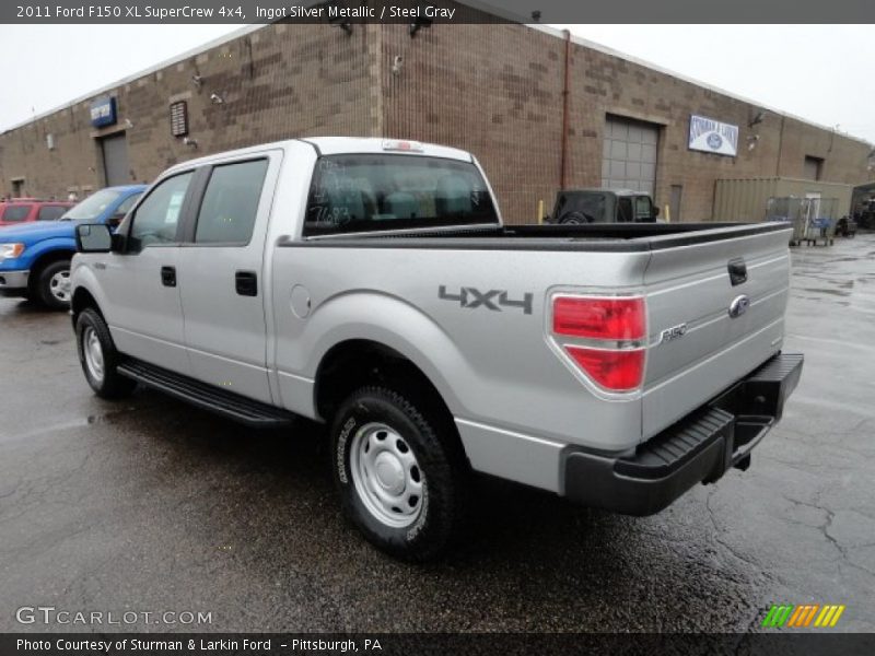 Ingot Silver Metallic / Steel Gray 2011 Ford F150 XL SuperCrew 4x4