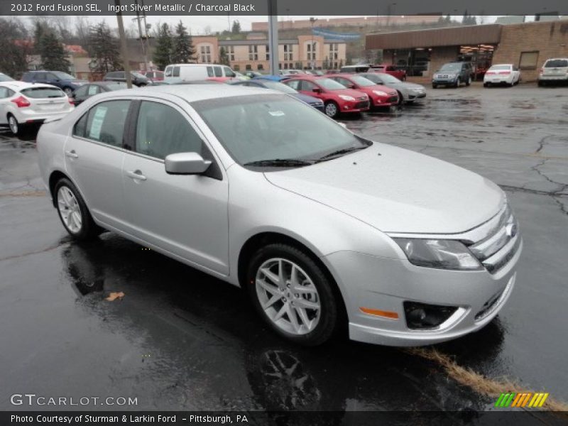Ingot Silver Metallic / Charcoal Black 2012 Ford Fusion SEL