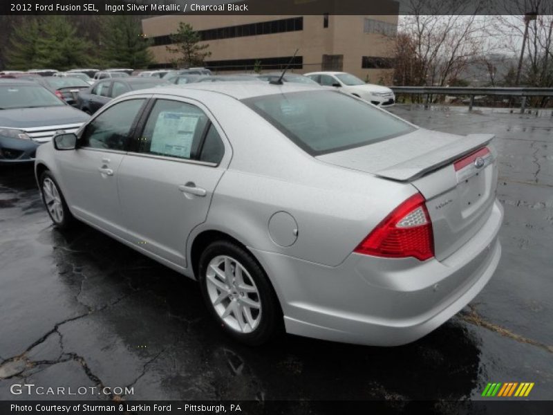 Ingot Silver Metallic / Charcoal Black 2012 Ford Fusion SEL