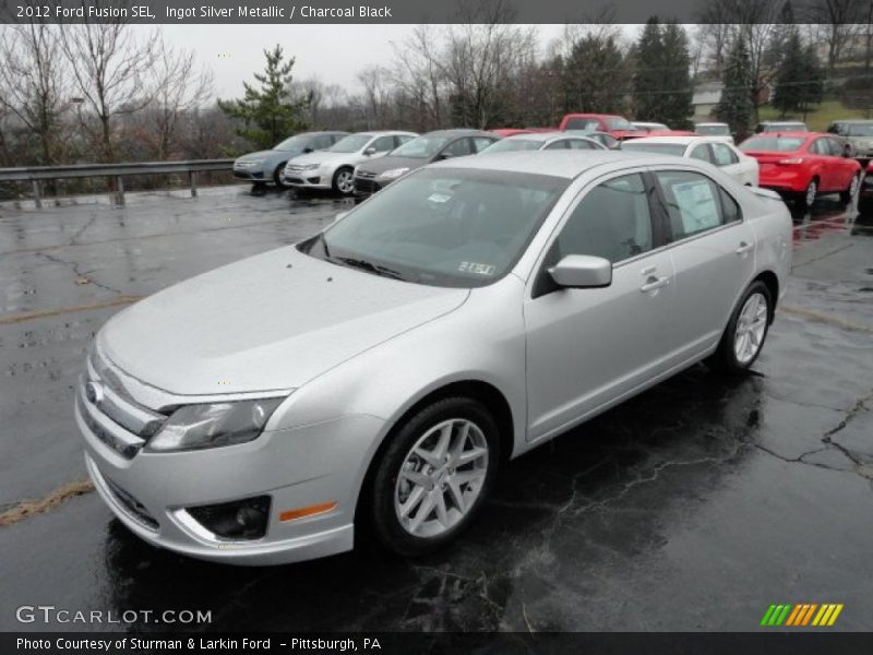 Ingot Silver Metallic / Charcoal Black 2012 Ford Fusion SEL
