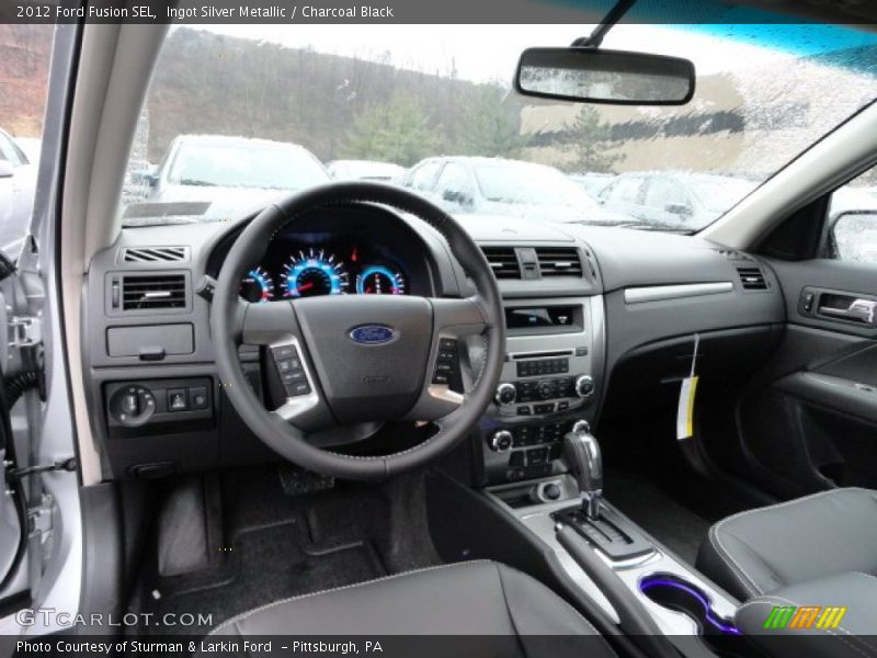 Ingot Silver Metallic / Charcoal Black 2012 Ford Fusion SEL