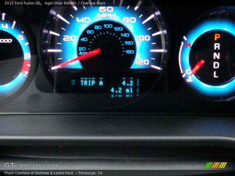 Ingot Silver Metallic / Charcoal Black 2012 Ford Fusion SEL