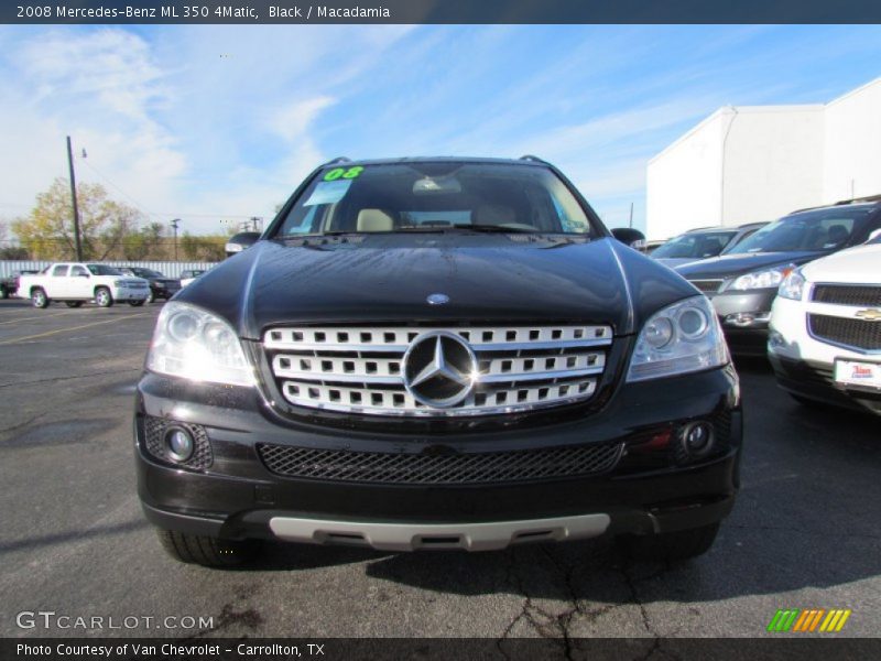 Black / Macadamia 2008 Mercedes-Benz ML 350 4Matic