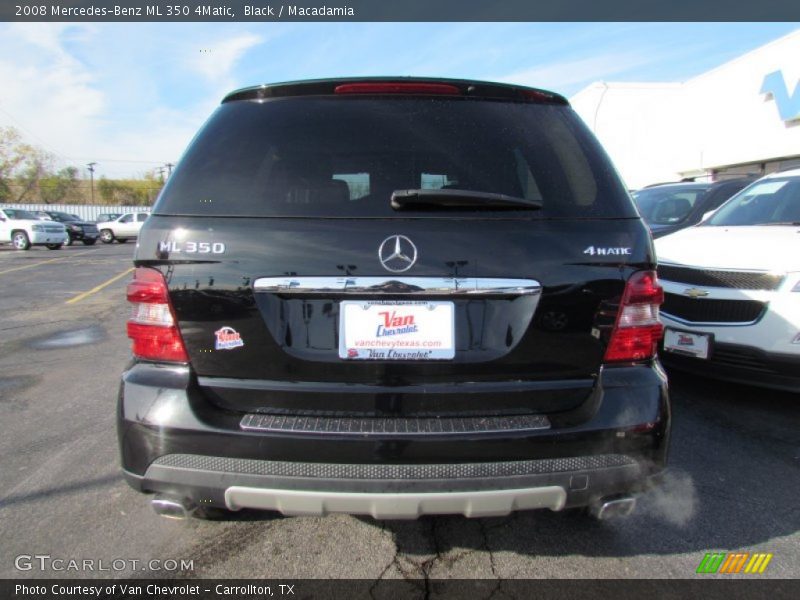 Black / Macadamia 2008 Mercedes-Benz ML 350 4Matic