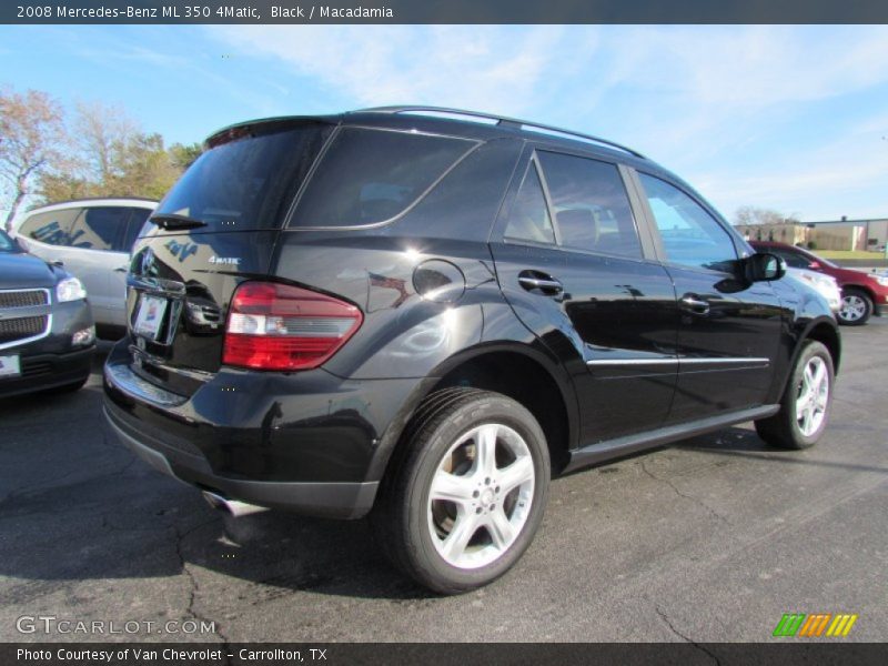 Black / Macadamia 2008 Mercedes-Benz ML 350 4Matic
