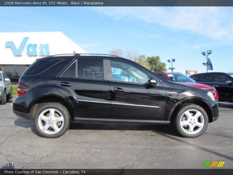 Black / Macadamia 2008 Mercedes-Benz ML 350 4Matic
