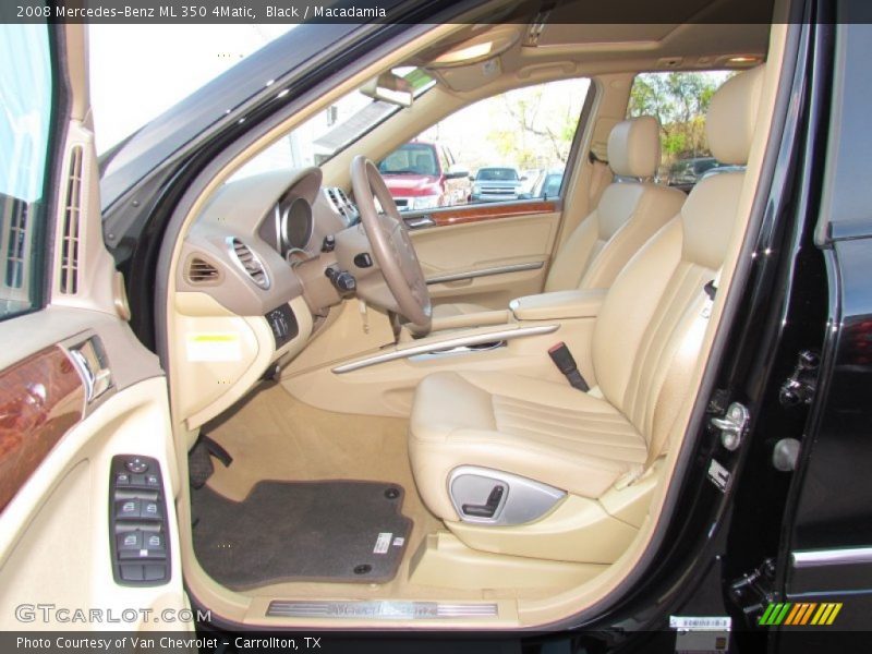 Black / Macadamia 2008 Mercedes-Benz ML 350 4Matic