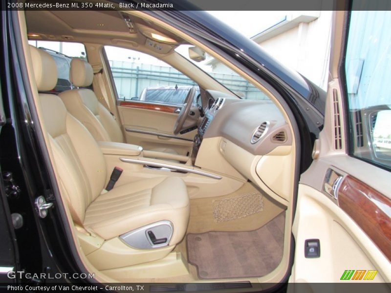 Black / Macadamia 2008 Mercedes-Benz ML 350 4Matic