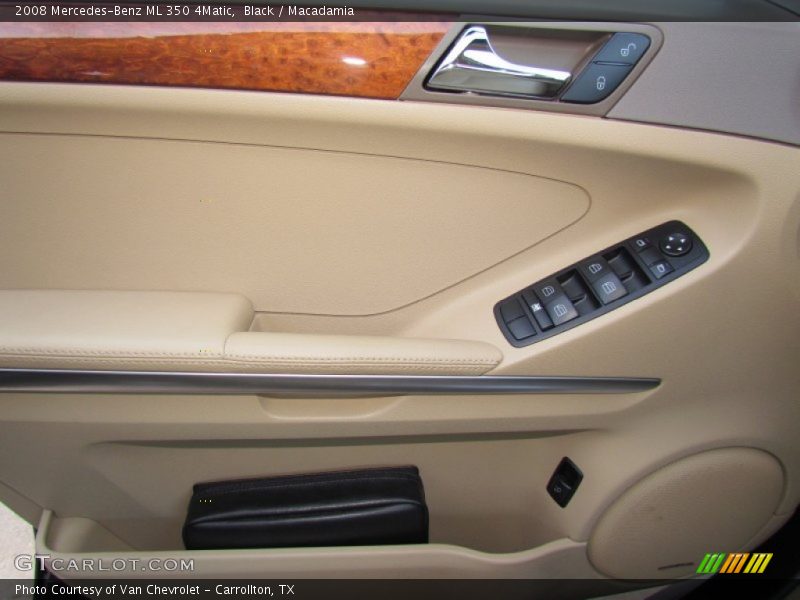Black / Macadamia 2008 Mercedes-Benz ML 350 4Matic