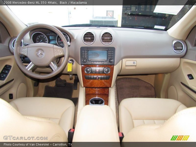 Black / Macadamia 2008 Mercedes-Benz ML 350 4Matic