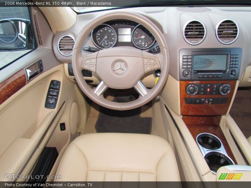 Black / Macadamia 2008 Mercedes-Benz ML 350 4Matic
