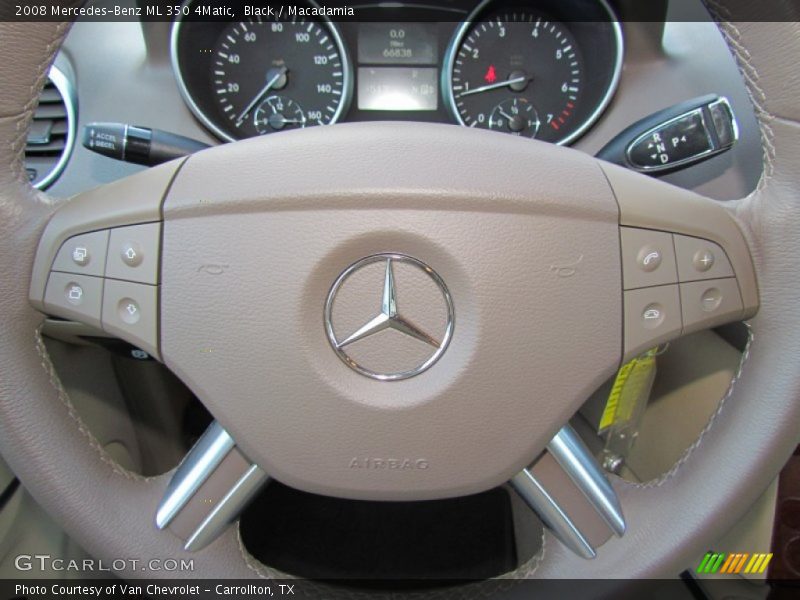 Black / Macadamia 2008 Mercedes-Benz ML 350 4Matic