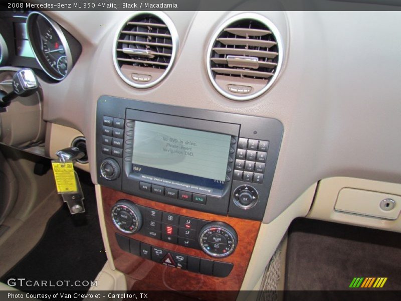 Black / Macadamia 2008 Mercedes-Benz ML 350 4Matic