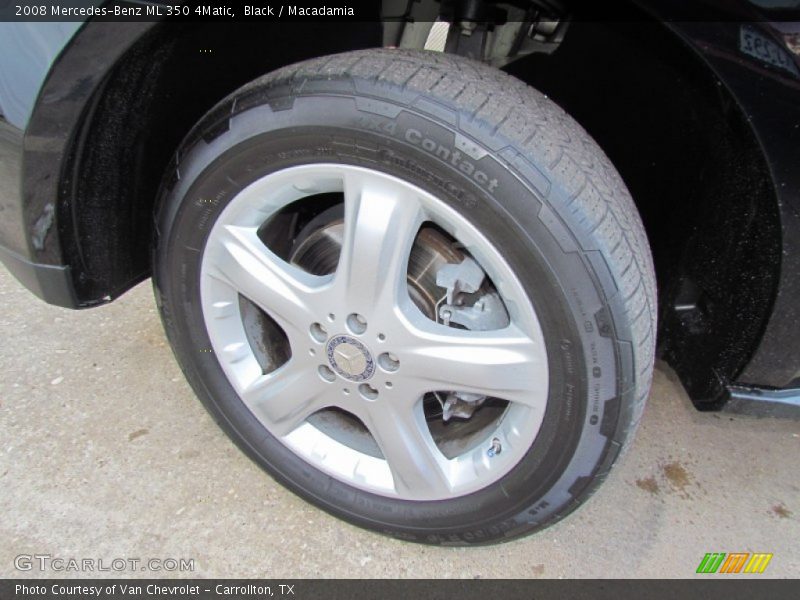 Black / Macadamia 2008 Mercedes-Benz ML 350 4Matic