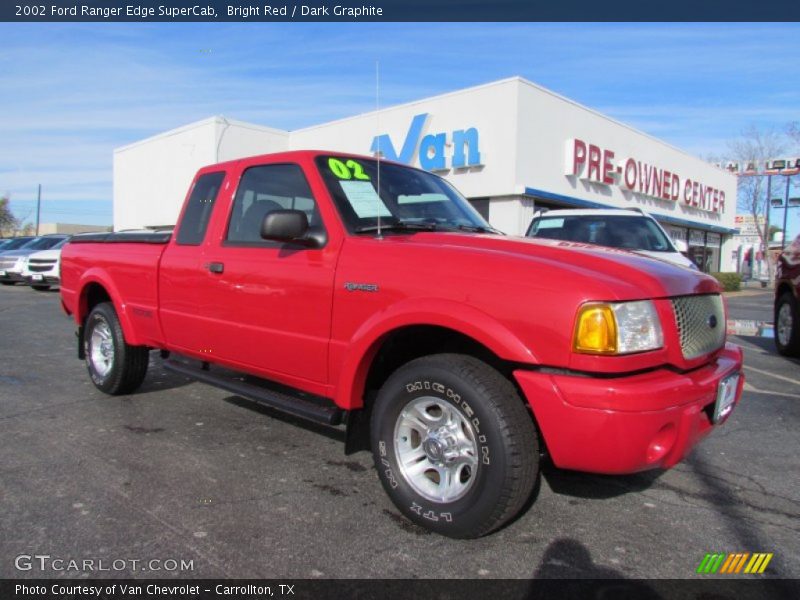 Bright Red / Dark Graphite 2002 Ford Ranger Edge SuperCab