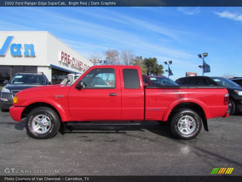 Bright Red / Dark Graphite 2002 Ford Ranger Edge SuperCab