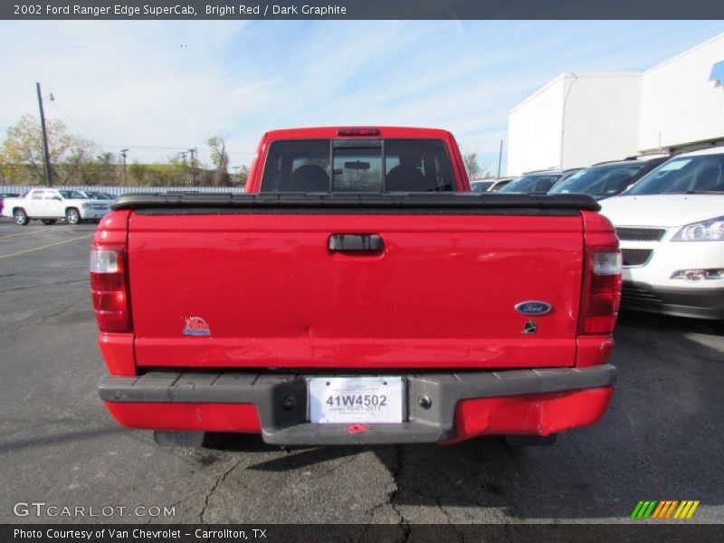 Bright Red / Dark Graphite 2002 Ford Ranger Edge SuperCab