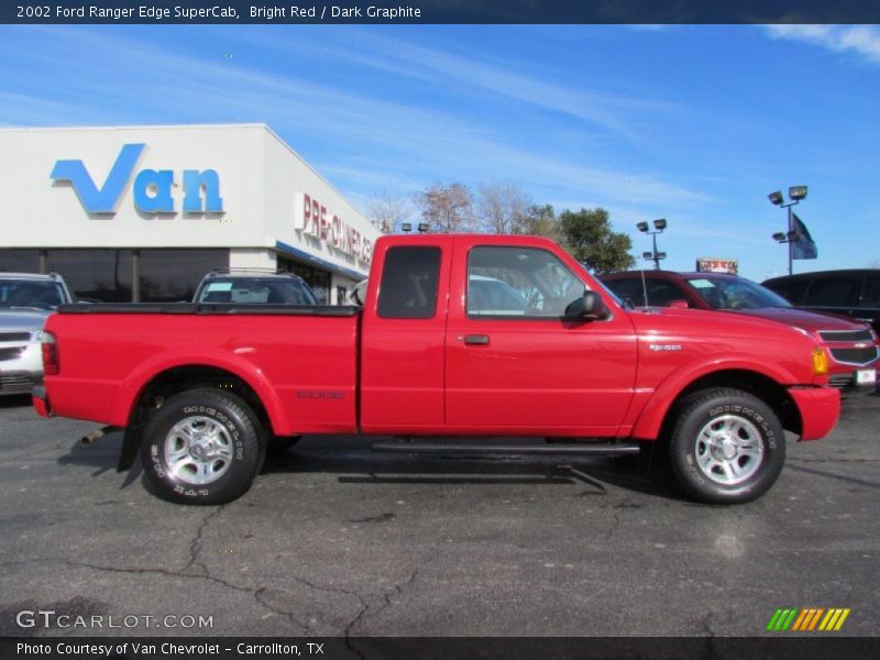 Bright Red / Dark Graphite 2002 Ford Ranger Edge SuperCab
