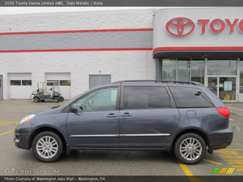Slate Metallic / Stone 2009 Toyota Sienna Limited AWD