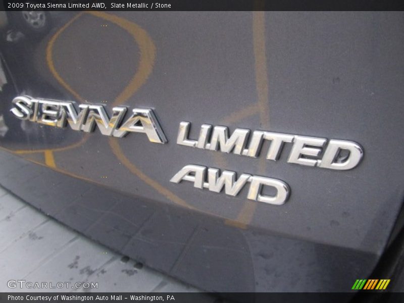 Slate Metallic / Stone 2009 Toyota Sienna Limited AWD