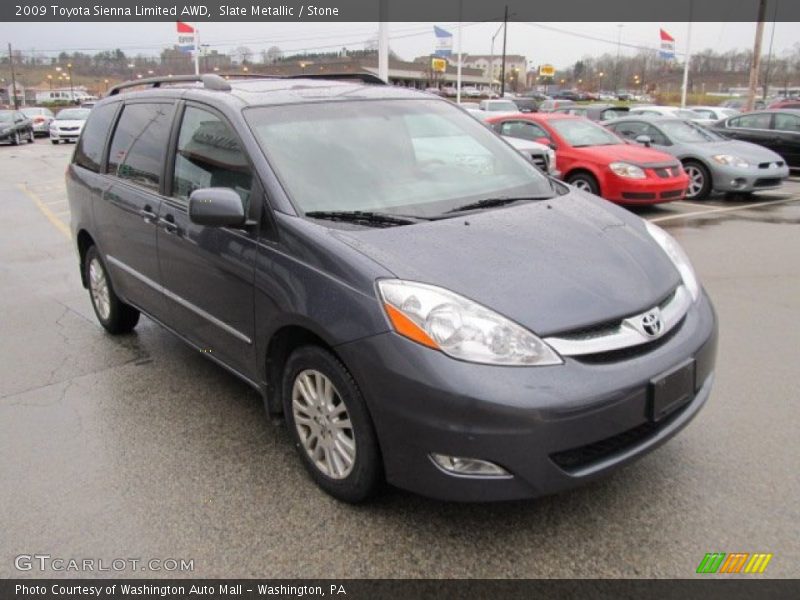 Slate Metallic / Stone 2009 Toyota Sienna Limited AWD