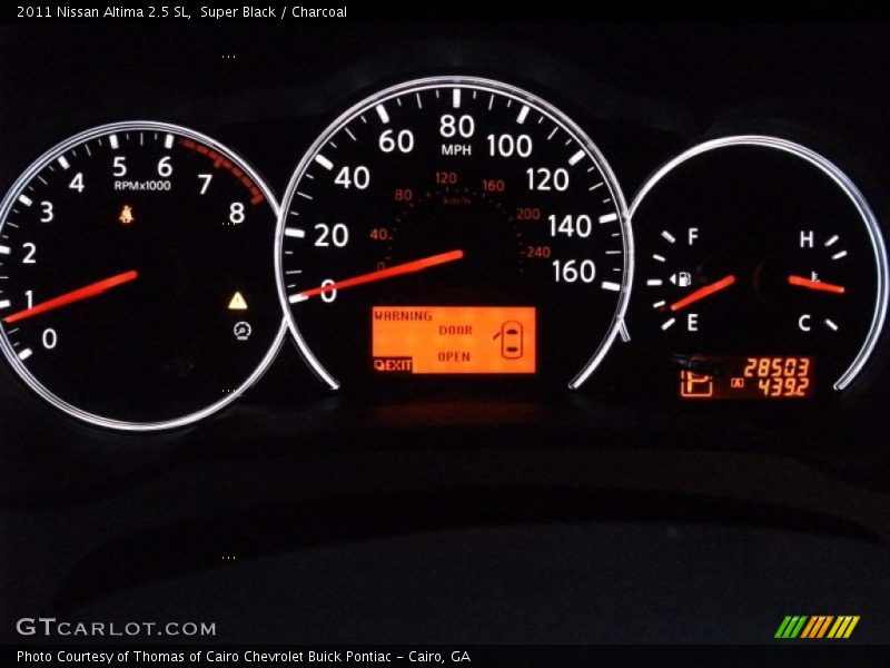Super Black / Charcoal 2011 Nissan Altima 2.5 SL
