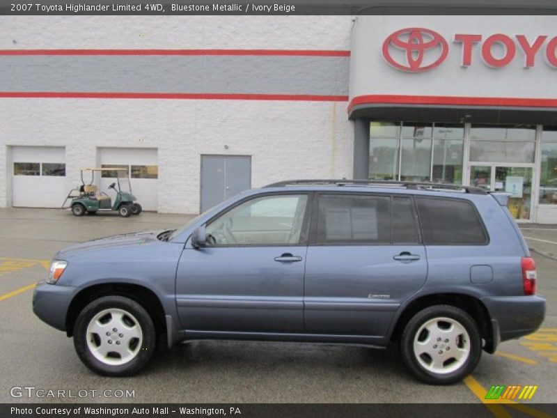 Bluestone Metallic / Ivory Beige 2007 Toyota Highlander Limited 4WD