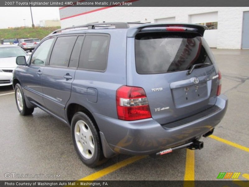 Bluestone Metallic / Ivory Beige 2007 Toyota Highlander Limited 4WD