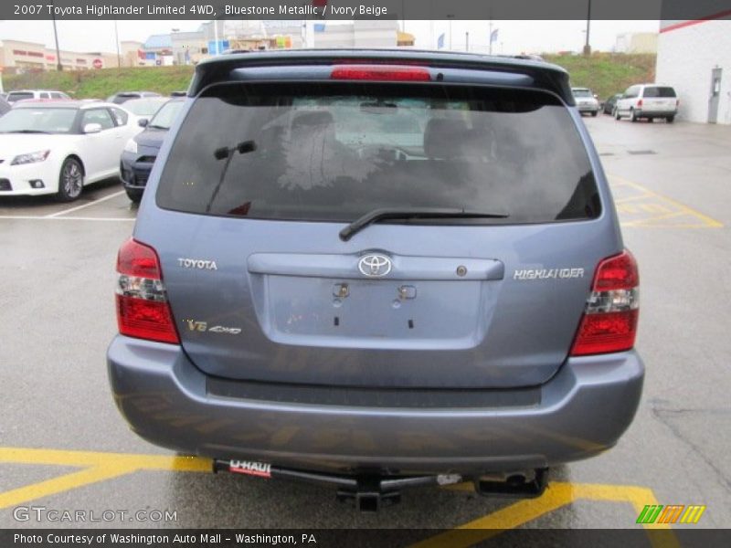 Bluestone Metallic / Ivory Beige 2007 Toyota Highlander Limited 4WD